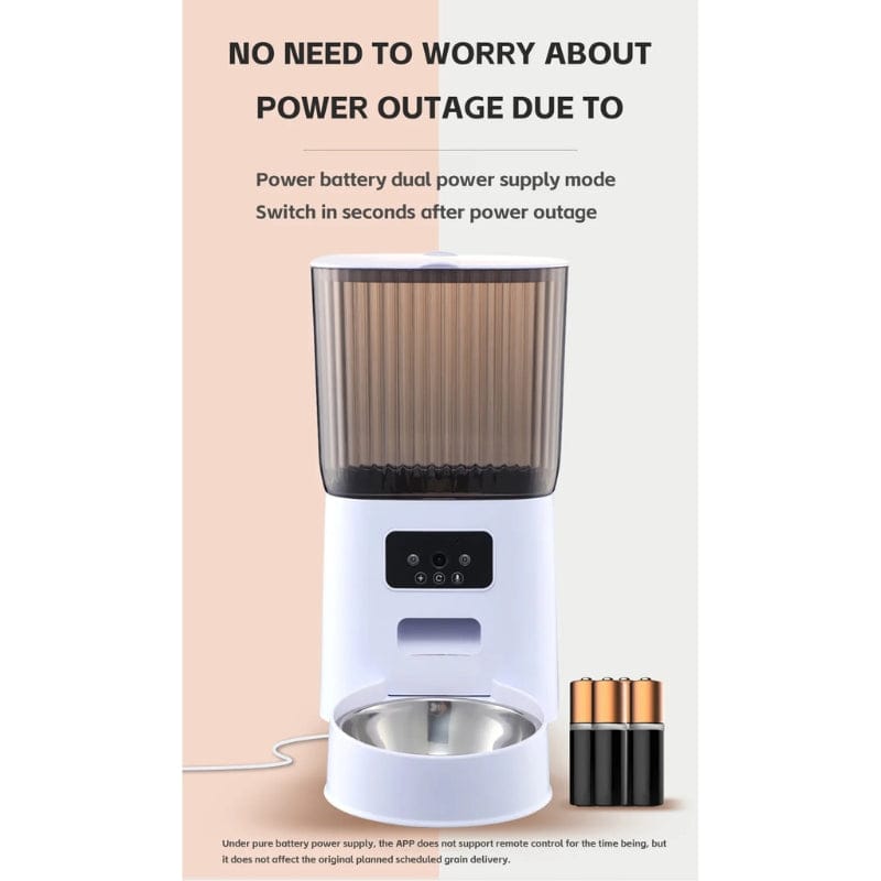 TechnuPet Smart Cat Feeder 5L Smart Automatic Pet Feeder with Camera