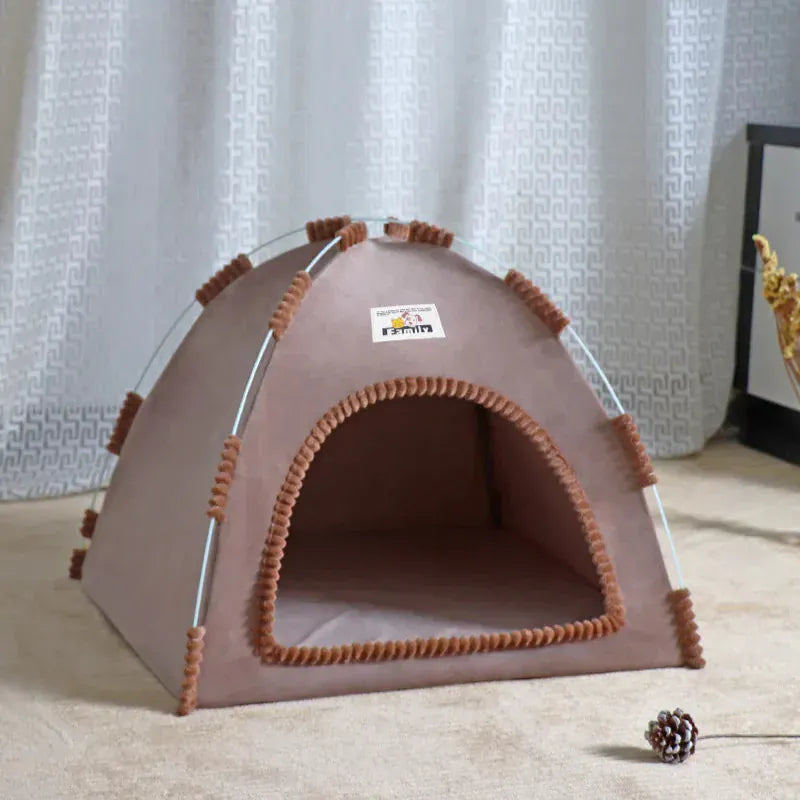 TechnuPet Cat Houses Foldable All-Season Cat Tent House