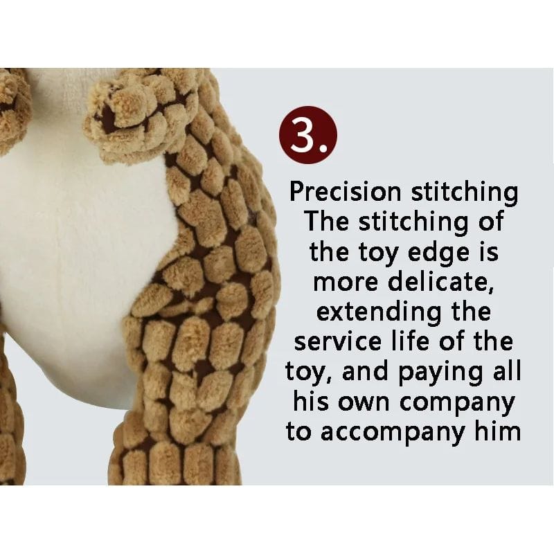 TechnuPet Dog Toys Plush Dinosaur Squeaky Dog Toy