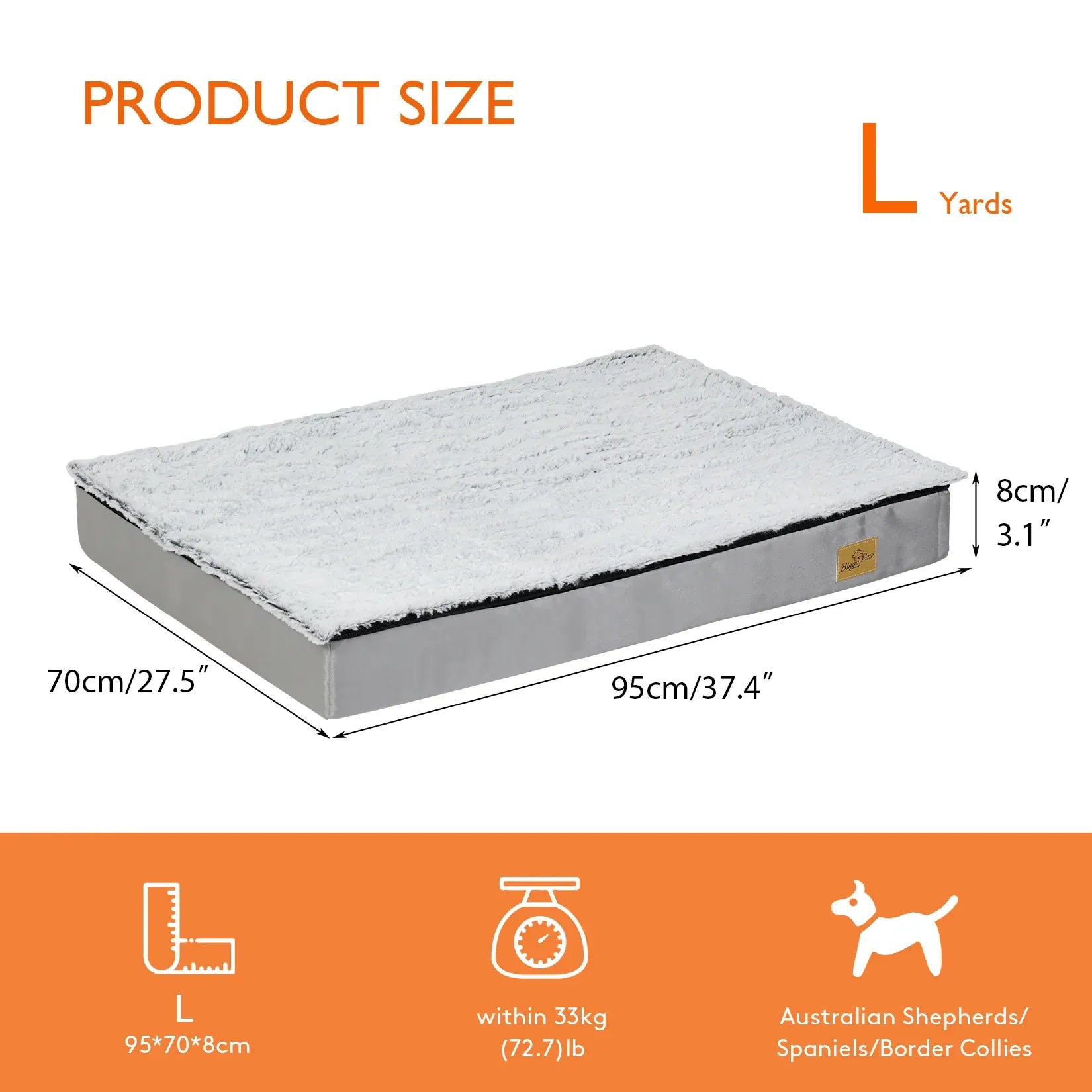 TechnuPet Dog Bed Thick Orthopedic Dog Bed