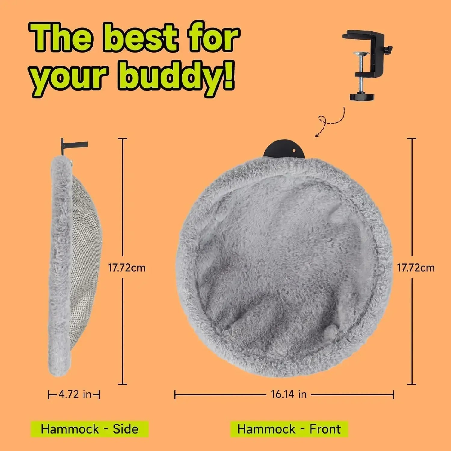 TechnuPet Cat Hammock Under Desk Cat Hammock Bed