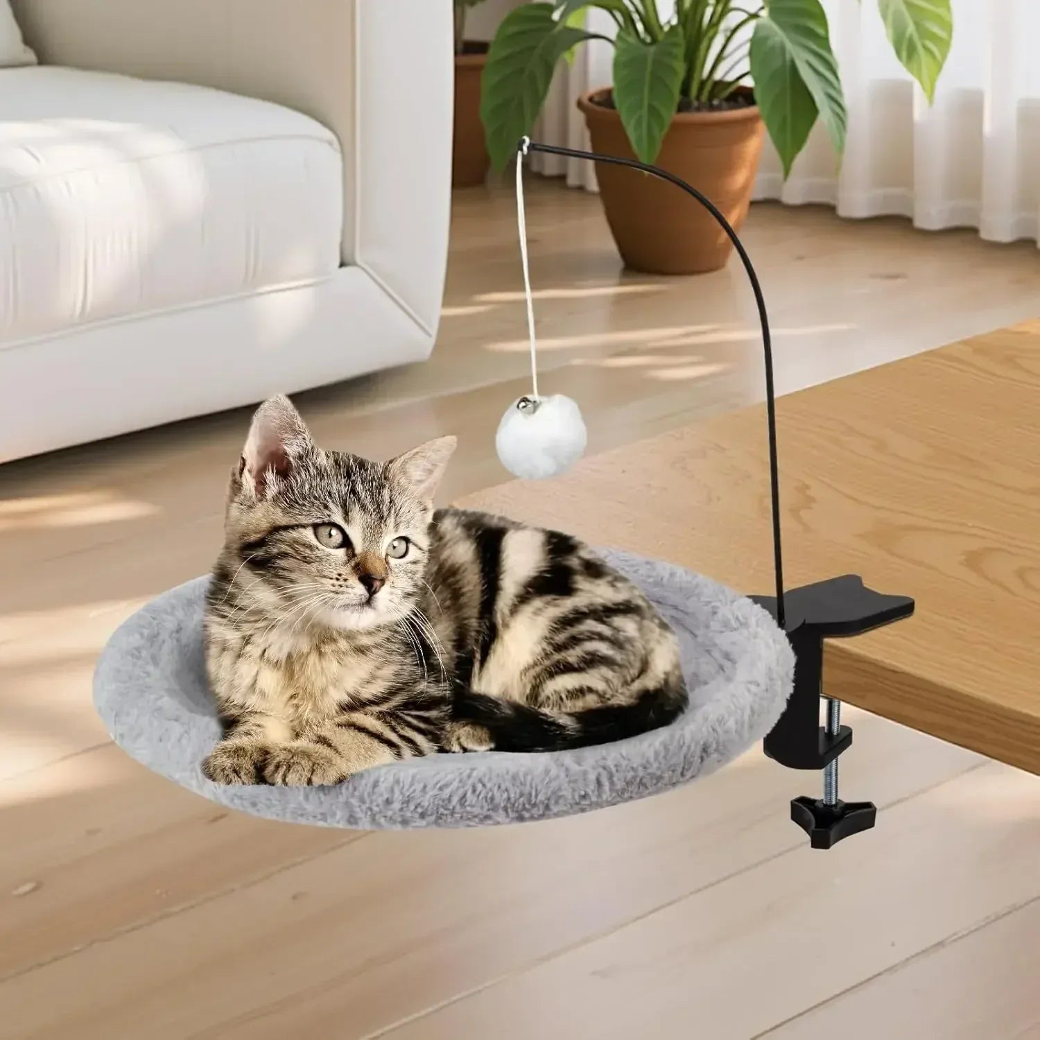 TechnuPet Cat Hammock Under Desk Cat Hammock Bed