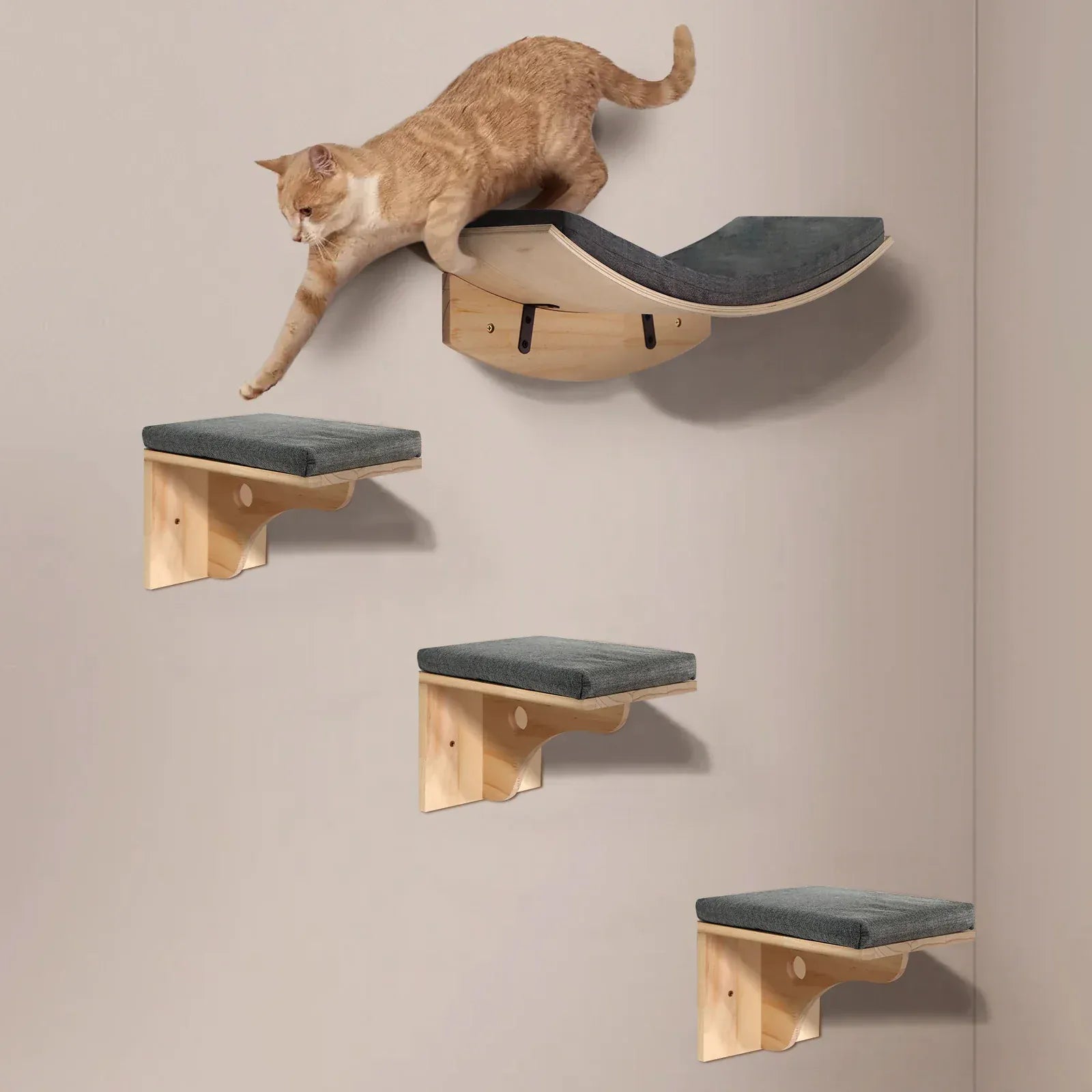 TechnuPet Cat Hammock Wall-Mounted Cat Shelf Bed