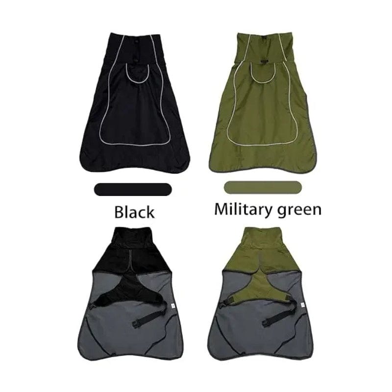 TechnuPet Dog Raincoats Waterproof Dog Raincoat with Soft Fleece Lining