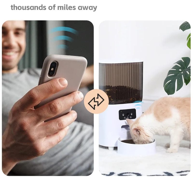 TechnuPet Smart Cat Feeder 5L Smart Automatic Pet Feeder with Camera