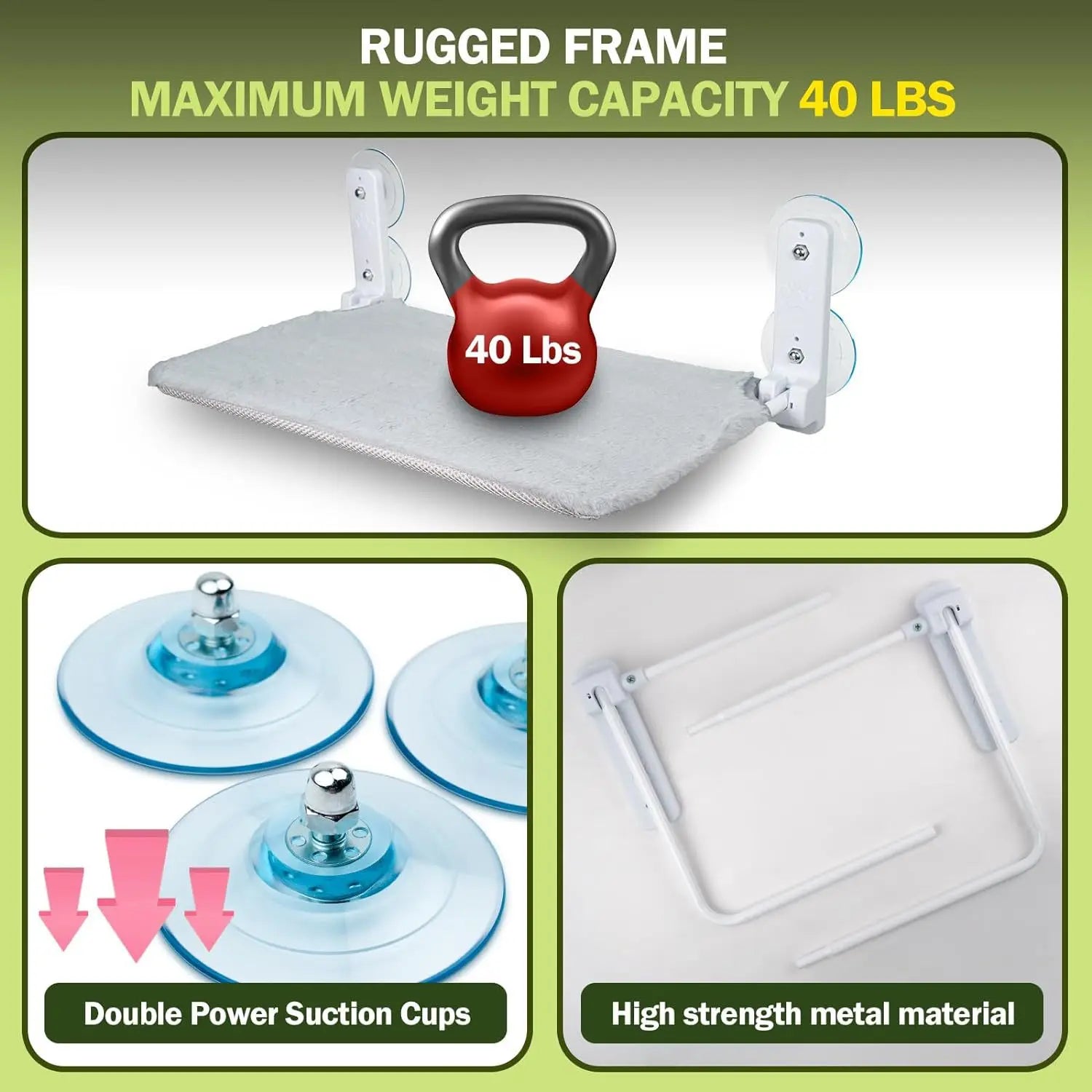 TechnuPet Cat Hammock Cat Hammock Window Bed