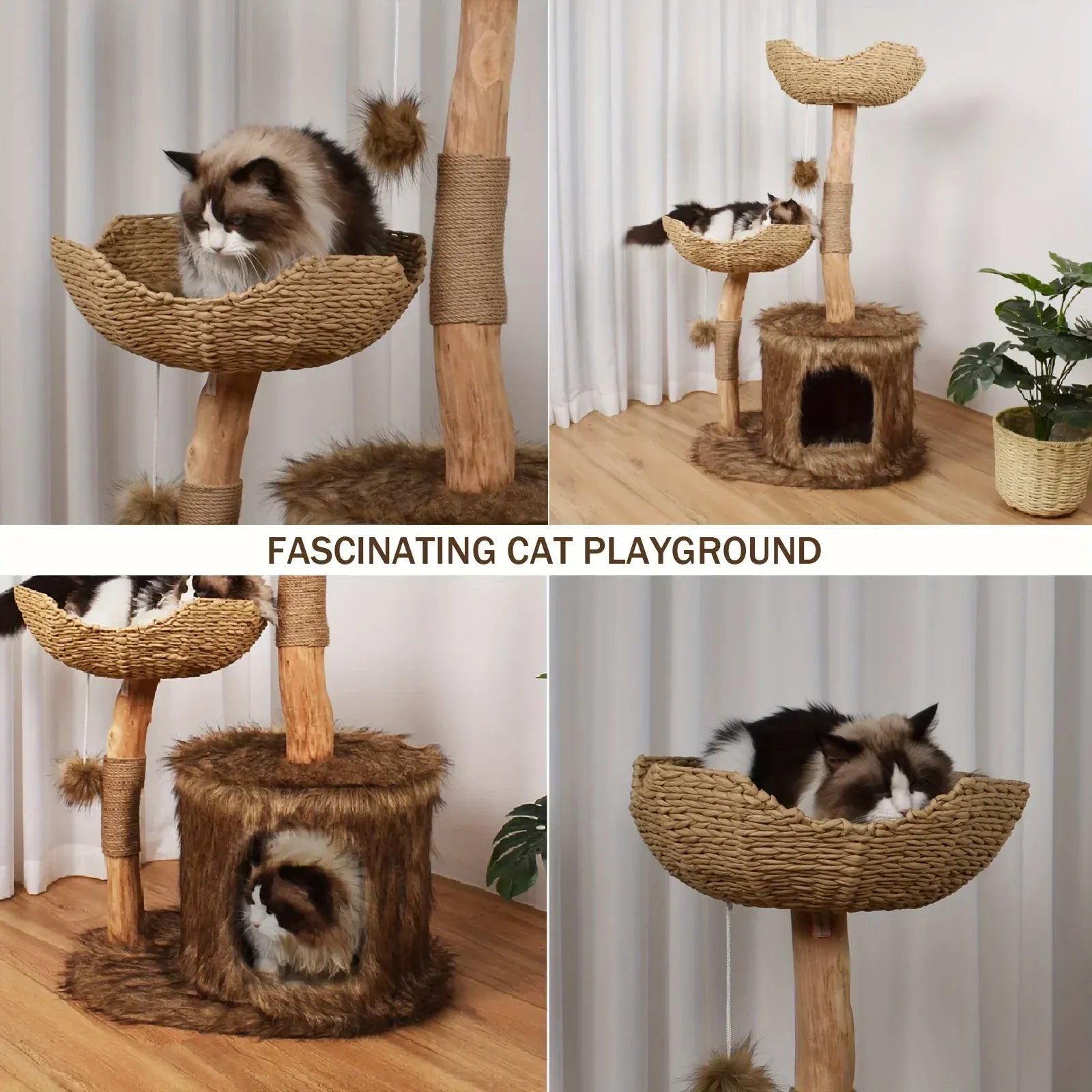TechnuPet Cat Tree Large Tree House Forest Cat Tree Tower