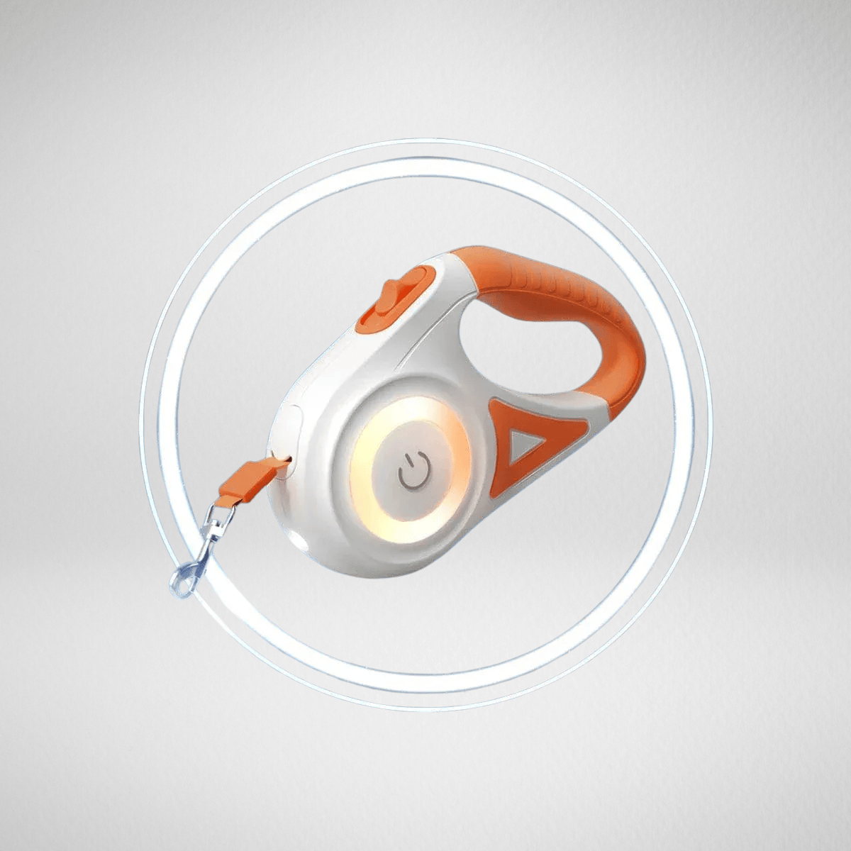 TechnuPet 5M Orange LED Retractable Dog Leash