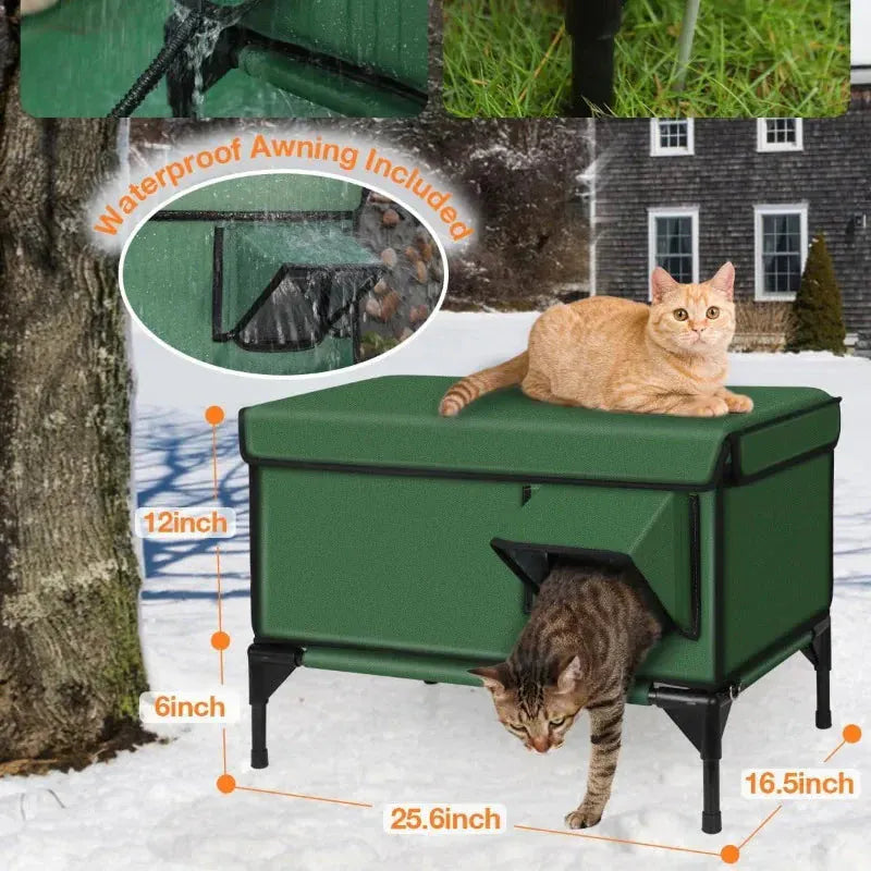 TechnuPet Cat Houses Outdoor Heated Cat House