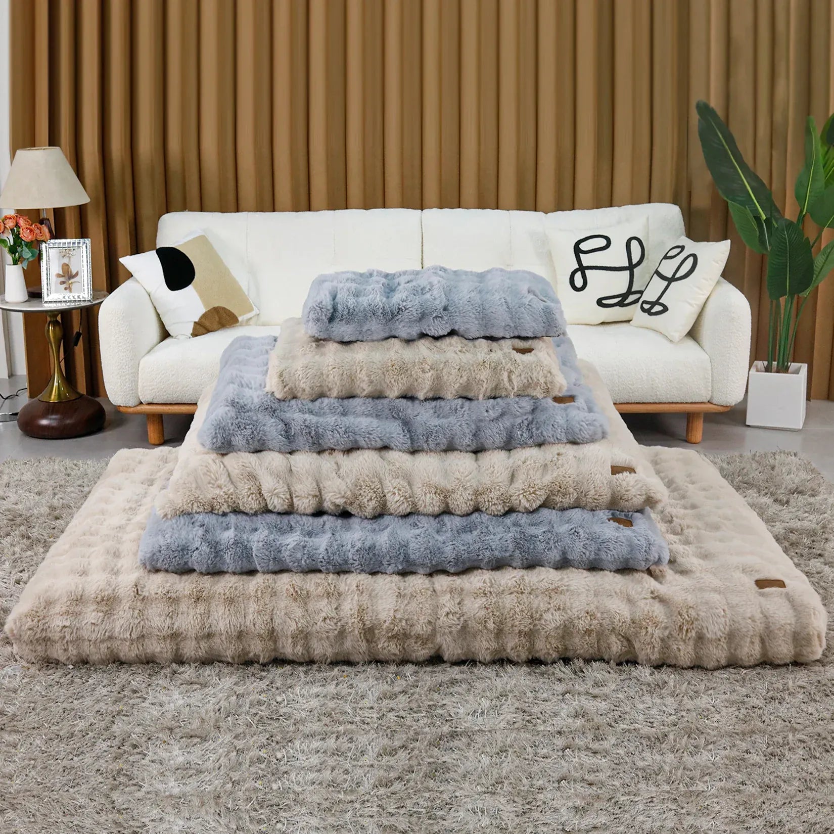 TechnuPet Dog Bed Plush Dog Bed