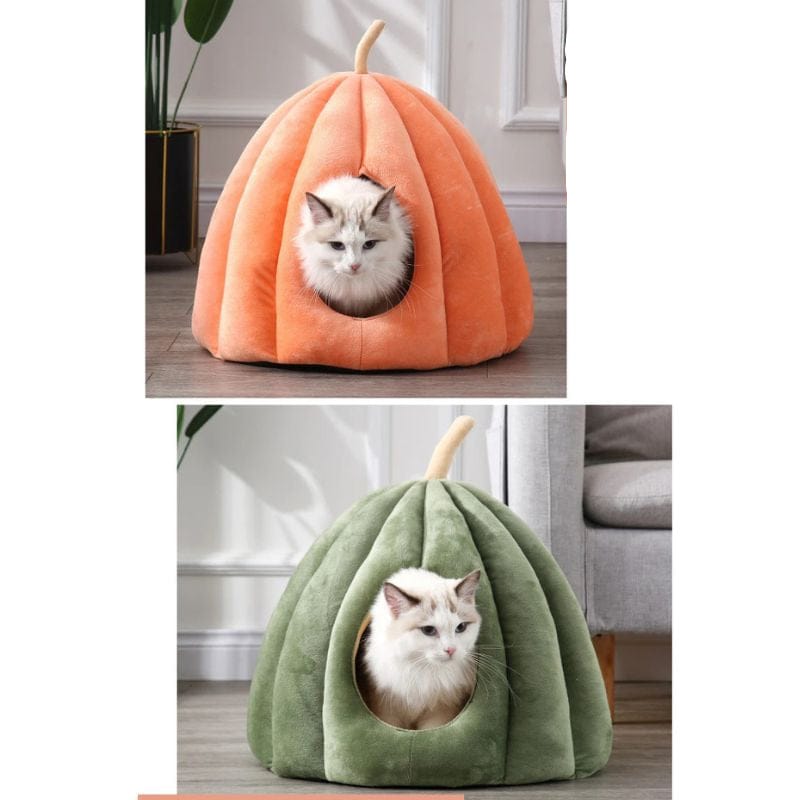 TechnuPet Cat Bed Pumpkin Warm Cat Bed