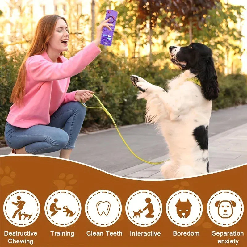 TechnuPet Dog Toys Silicone Remote Dog Teether