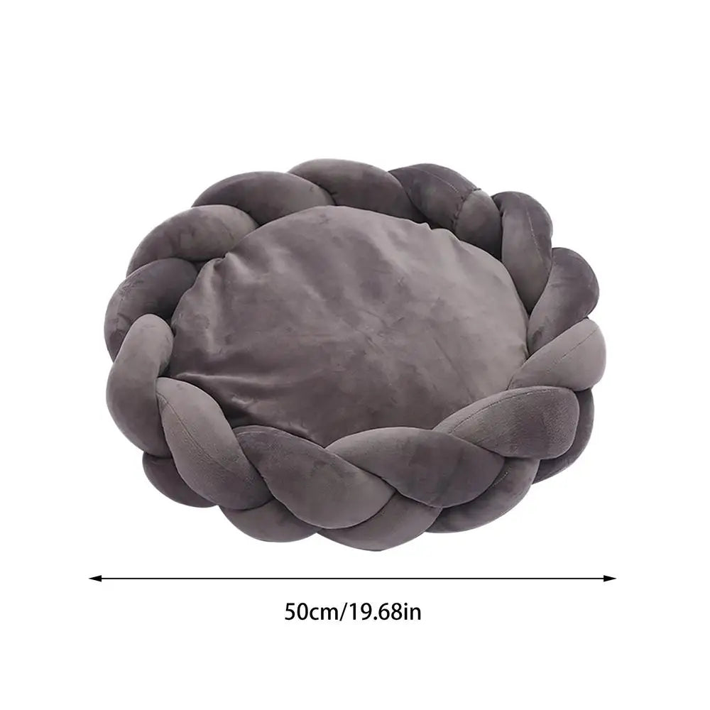 TechnuPet Heated Cat Bed White / CN Soft Washable Round Cat Bed