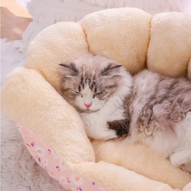 TechnuPet Cat Bed Thick Plush Cat Sleeping Bag