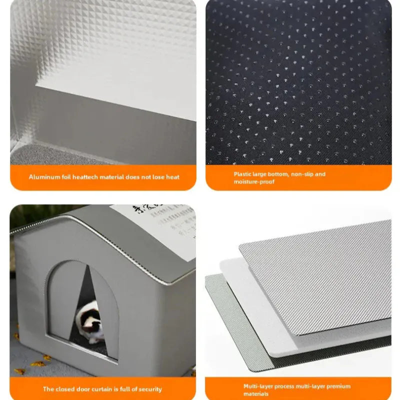 TechnuPet Cat Houses Waterproof Outdoor Pet Cave